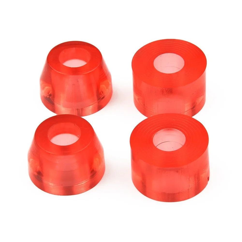 4Pcs Replacement Pivot Cups Skateboard Longboard Accessories Pivot Tube Shock Cushion Double Warped Shock Absorbent Bowl Cushion