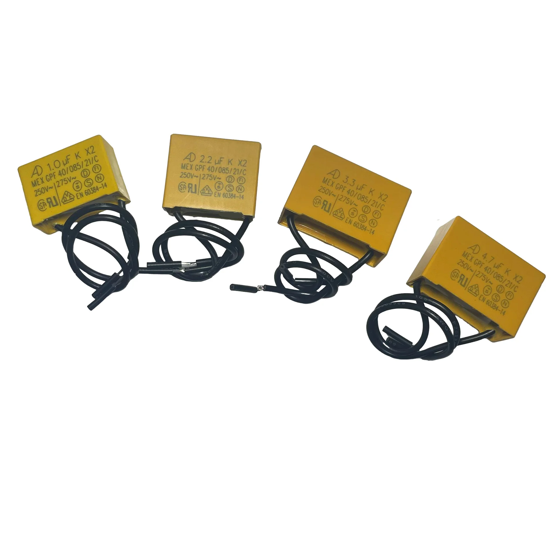 Гибкий предохранительный конденсатор AD K X2 лента для корпуса 1uF 2 uF 3 4 7 250V-275V