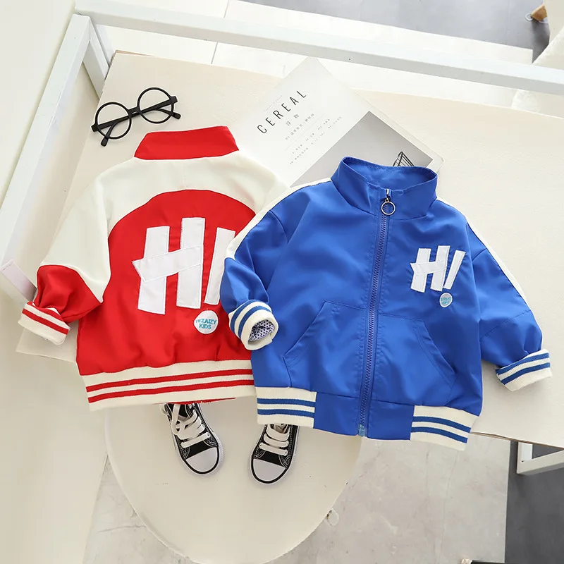 

Cartoon solid color campus style Girl Coat Windbreaker Children's Clothing Boutique 1-5Year 2022 Autumn New Girls Fashion Jacket