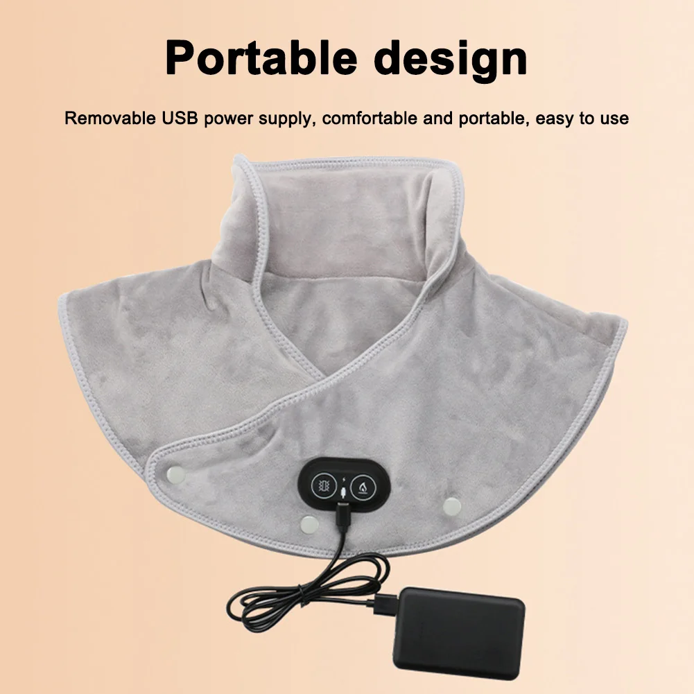 Грелка 3 настройки нагрева горячий компресс шейная шаль грелка усталость теплая
