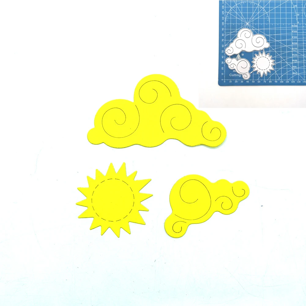 

Solar cloud Metal Cutting Dies Stencil Scrapbooking DIY Album Stamp Paper Card Mold Embossing Decoration