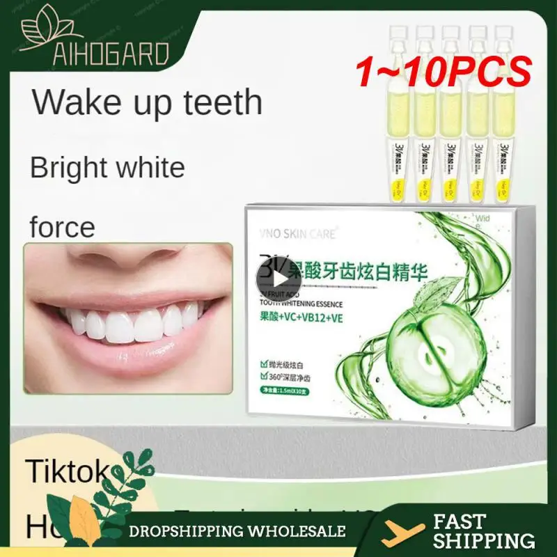 

1~10PCS TLOPA Ampoule Toothpaste Tooth Serum Ampoule Essences Toothpaste Fruit Acid Teeth Whitening Essences Tooth Care