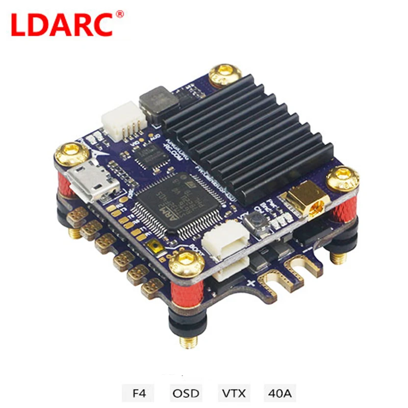 Контроллер полета LDARC KK Super Fly Tower F4 + OSD + 600 мВт VTX + 40A BLHeli 4 в 1 ESC переключатель Регулируемый для FPV гоночных дронов