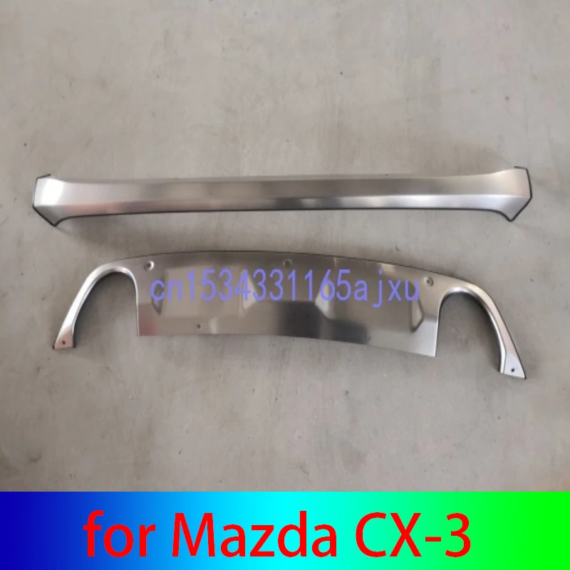 

Stainless steel front and rear Bumper Protector Skid Plate cover fit Car styling for Mazda CX-3 cx3 2015 2016 2017 2018 2019