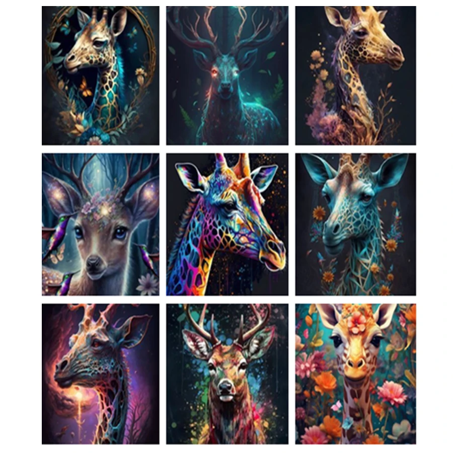 

Sika deer DIY Diamond Painting New Arrival Full Square/Round Cross Stitch Kits 5D Diamond Mosaic Rhinestone Art Home Decor Gift