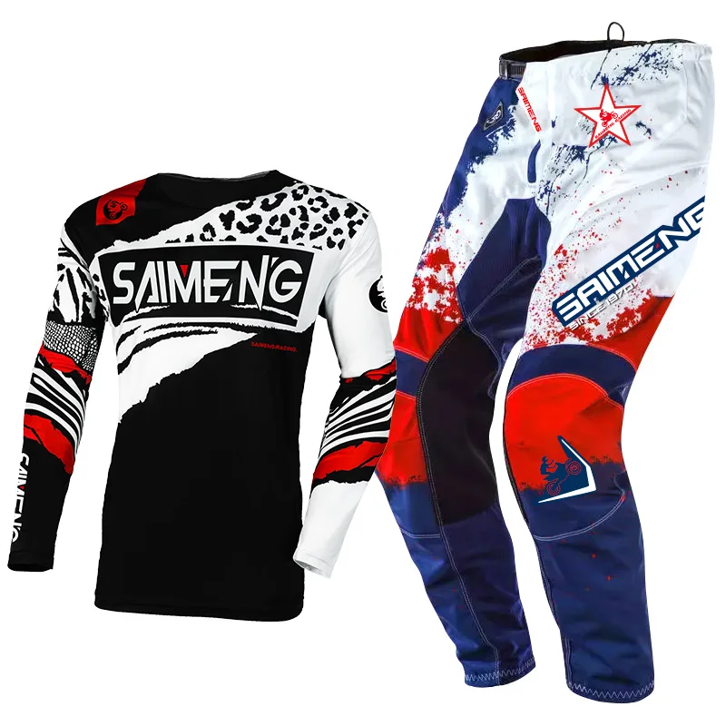 Костюм для мотокросса трикотажные брюки мужчин и женщин езды на мотоцикле по