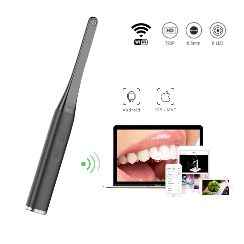 

WIFI Intraoral Camera Wireless Visual Dental Mirror Oral Teeth Inspection Endoscope Dentist Tool Home Tooth Care for iOS Android