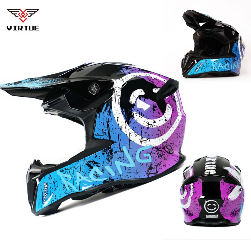 Motorcycle Helmet for man women   New Motocross Helmets Motorbike Helm Professional  off-road  Full Face DOT Approved Full Face