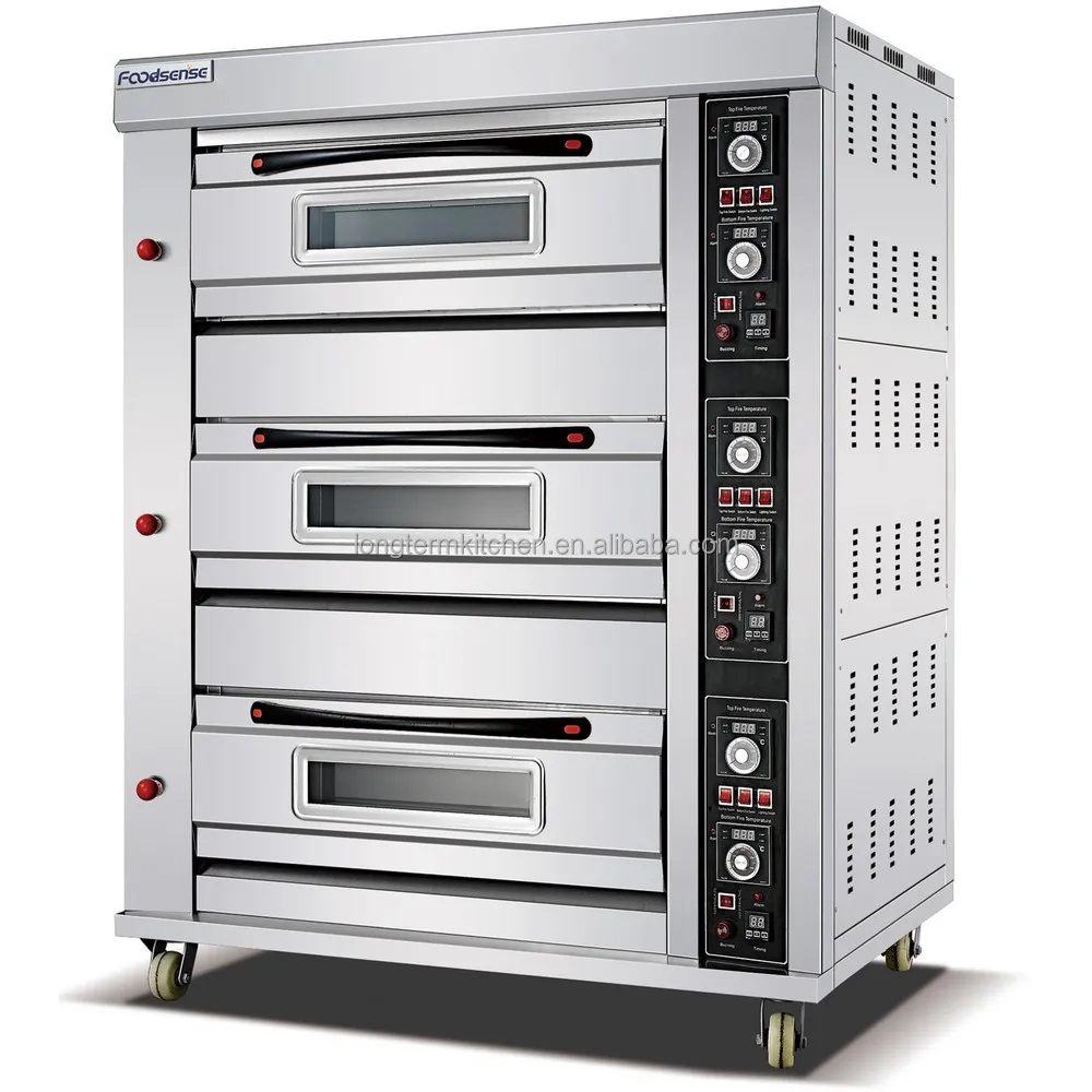

3-deck 6-tray Professional Baking Oven Gas. Bread Oven, Pizza Oven, Lpg Gas Oven