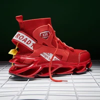 2022 new mens shoes sports shoes trend socks versic blade large size red spring basketball high top shoes