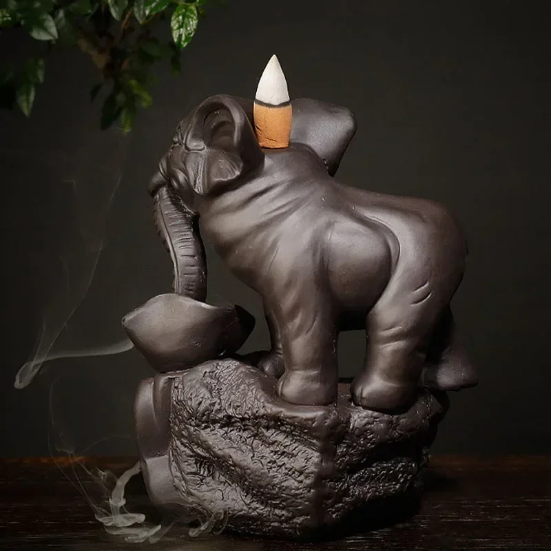 Ароматическая горелка Vilead в виде слона с водопадом тайский курильница ручной