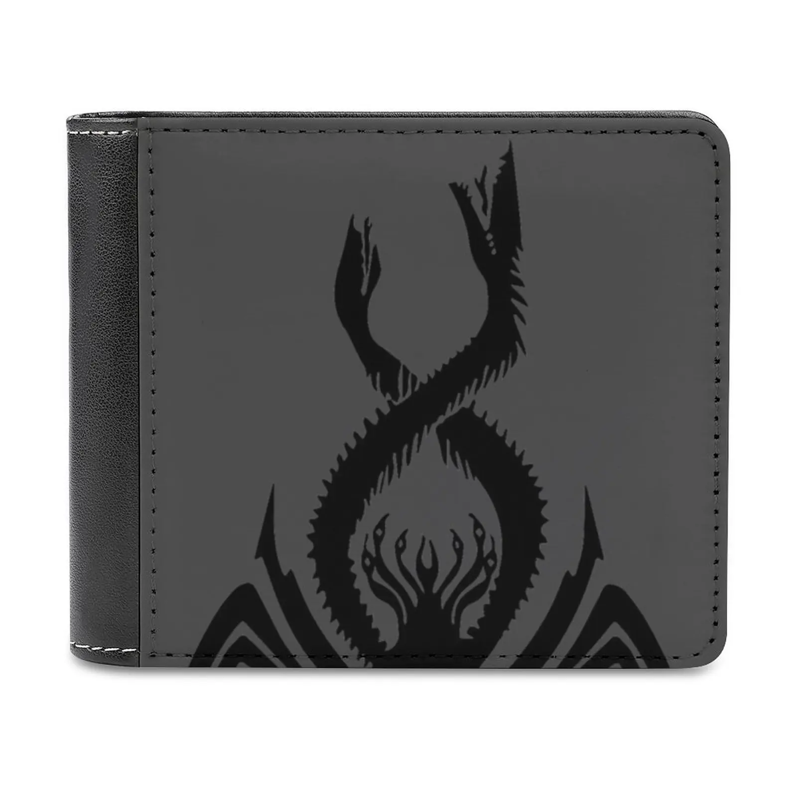 

Chimaera Emblem Men's Wallet Pattern Leather Men's Short Wallet Multi-Card Wallet Fashion Purse Isd Sw Thrawn Grand Admiral