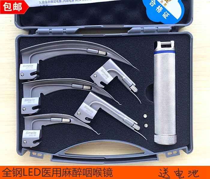 

Medical Cannula Anesthesia Laryngoscope All-Steel Led Adult and Children Newborn Infant Laryngoscope Indirect Laryngoscope
