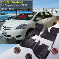 car mats for toyota vios belta yaris sedan limo xp90 20082012 auto carpet rugs leather mat waterproof floor pad car accessories