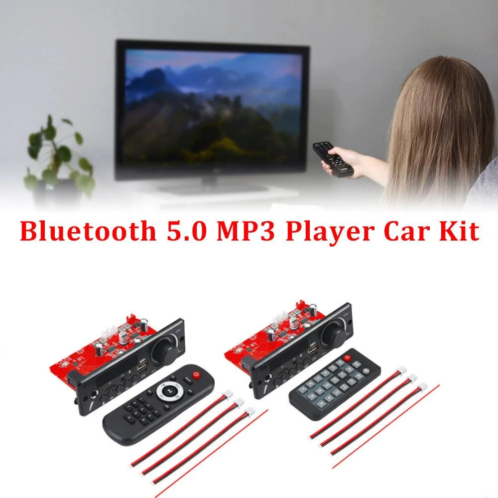 Плата mp3-декодера с Bluetooth 5 0 2*80 Вт 160 усилитель аудиоплеер 12 В сделай сам mp3-плеер