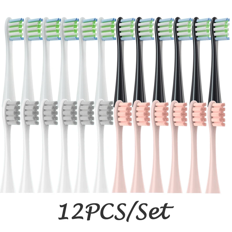 5/12 PCS Brush Heads Replaceable for Oclean X/ X PRO/ Z1/ F1/ One/ Air 2 /SE Soft DuPont Bristle Sonic Brush Refills Nozzles