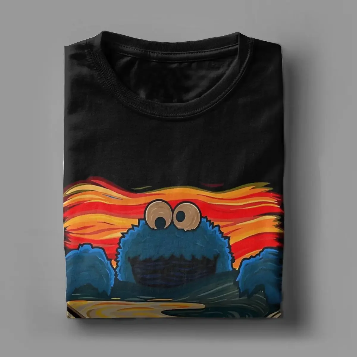 Официальная мужская футболка Saseme Straats Cookle Munstar The Scream новинка с короткими рукавами