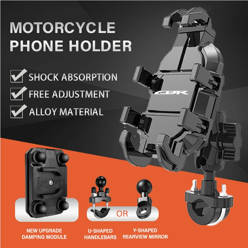 GPS Motorcycle Phone Shock Absorbing Alloy Navigation Bracket For HONDA CB650R CBR650R CB CBR 650R 650 R 2024 2025
