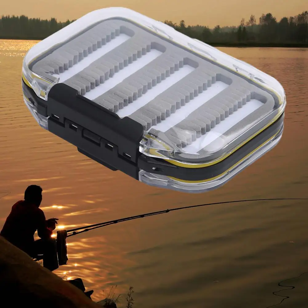 

Fishing Box Portable Reusable Waterproof Durable Fishing Storage Container for Salt Water Flies Flies Case Tackle Box