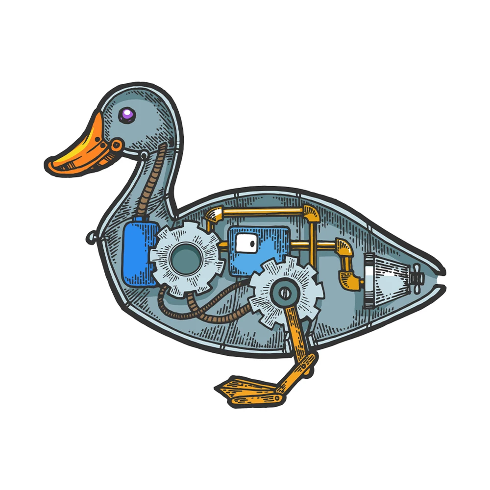 

Robot Duck Metal Craft Dies Cutting For Diy Scrapbooking Paper Stencils New Embossing Dies 2023
