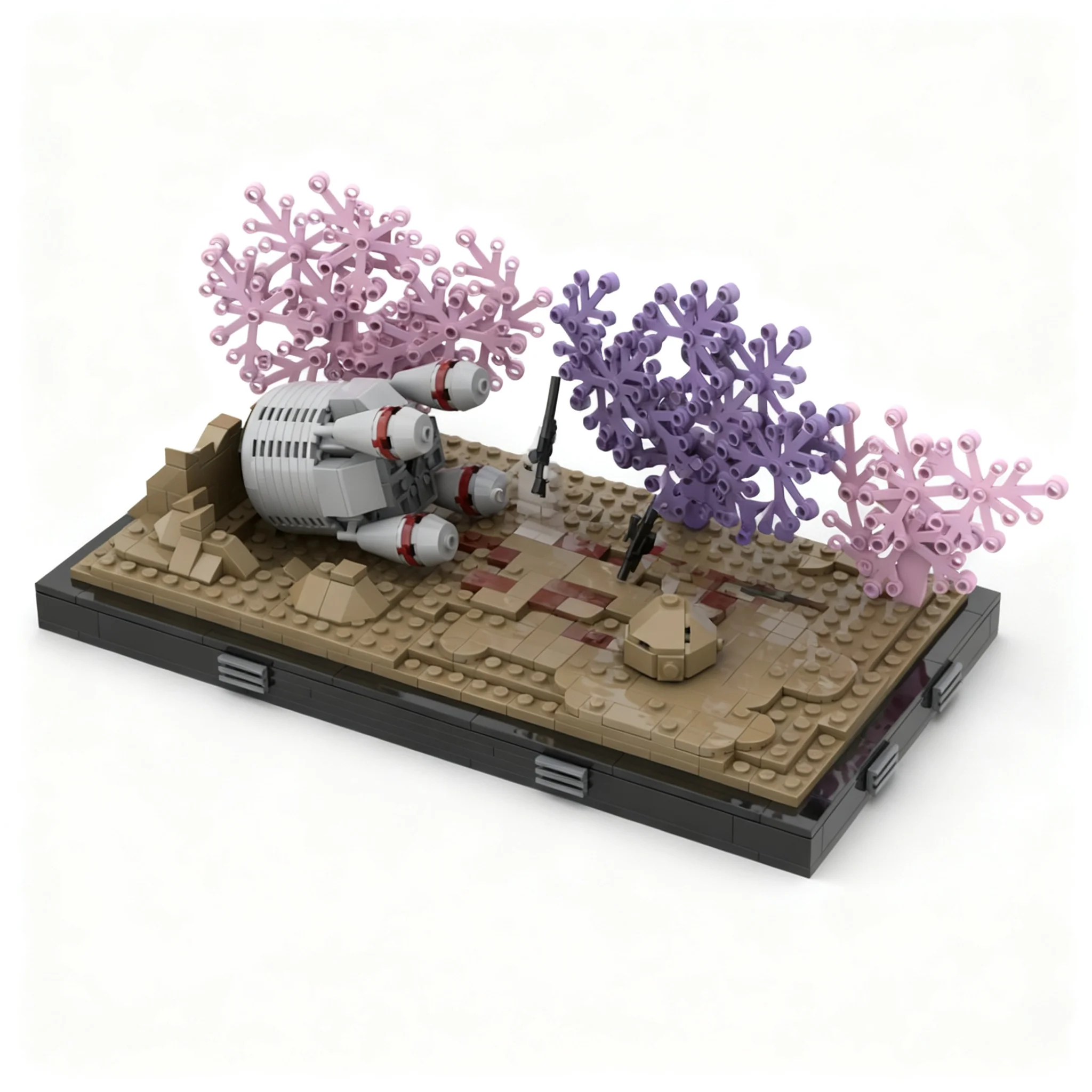 Фото 490 деталей MOC Star Battle: Галактический конфликт, Эпизод 1 – Модель-конструктор «Притворная атака», архитектурная игрушка, подарки на день рождения, набор для творчества из кирпичиков №2