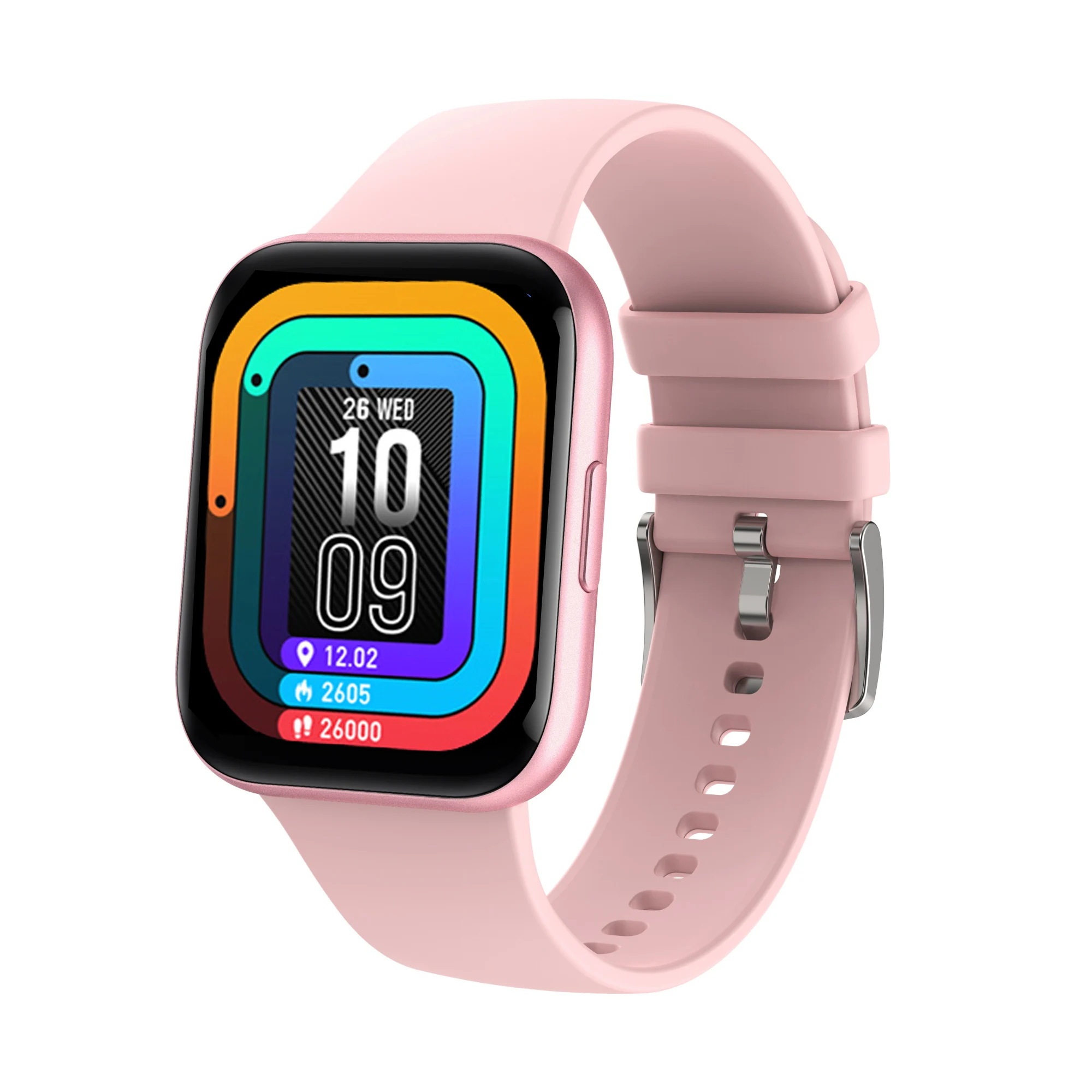 

Waterproof IP68 Smart Watch Women 1.7inch Full Touch Screen Heart Rate Monitor Blood Pressure Whatsapp Notification Smartwatch