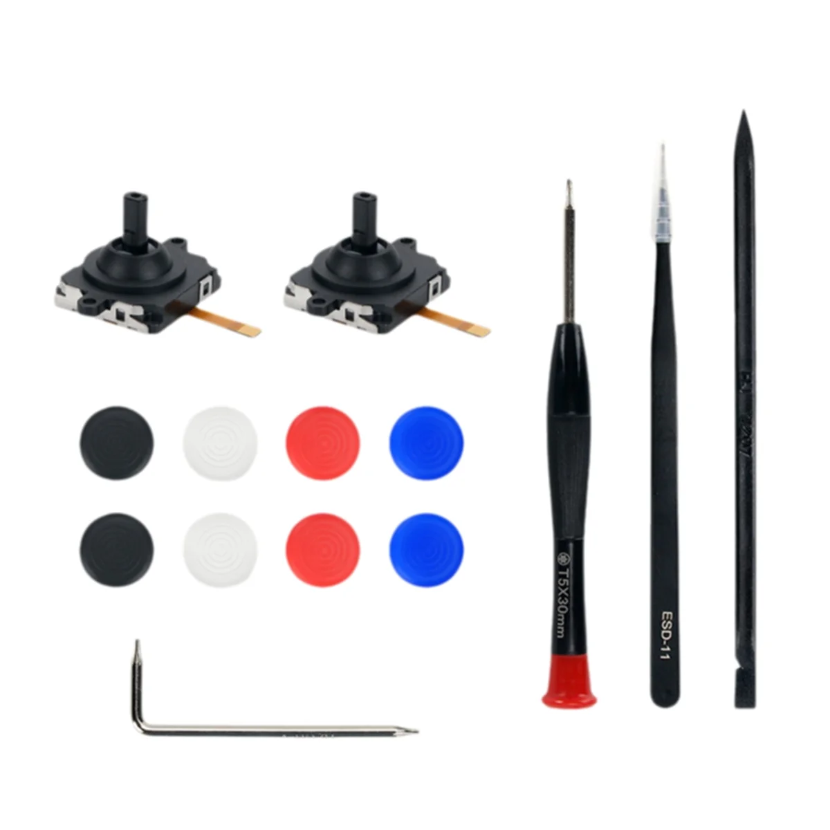 Замена для Meta Quest 3 VR ручка 3D аналоговые джойстики джойстик на 8 шт. силиконовый