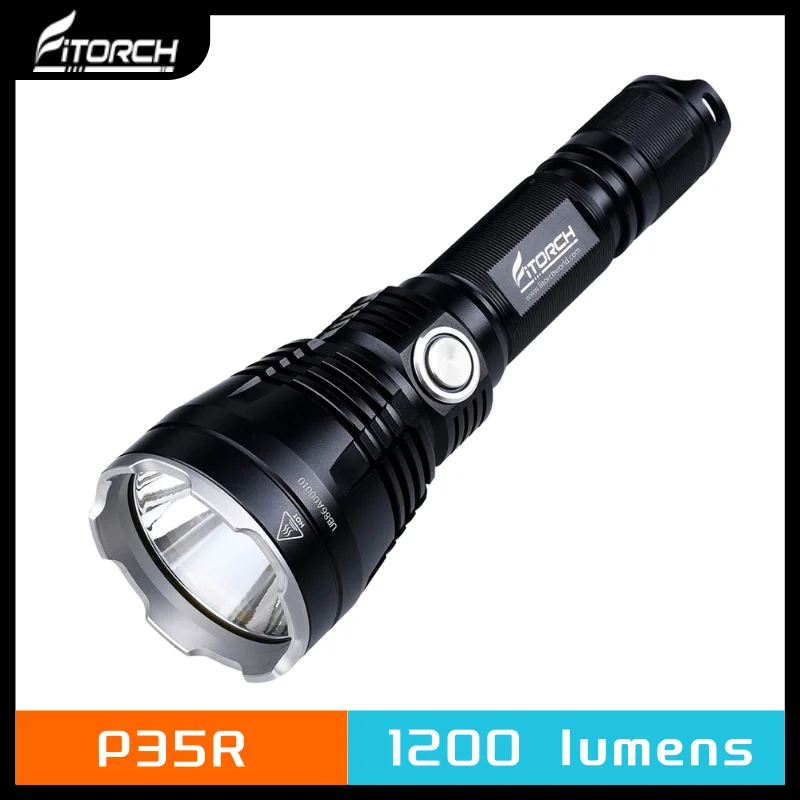 Fitorch P35R Rechargeable LED Flashlight 1200Lumens CREE XP-L Long Range Illumination Torch Specially Designed for Hunting