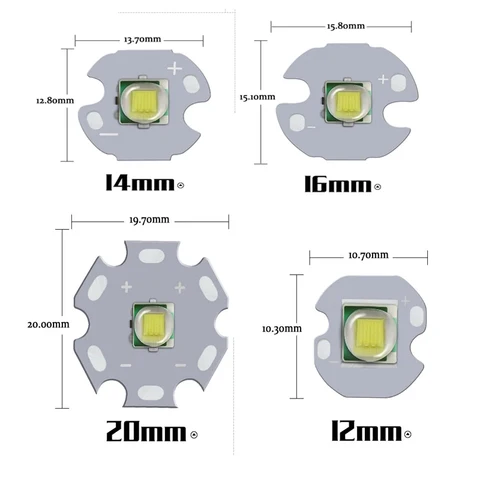 Светодиодный излучатель TiaoChongYi XML-T6-10W белый 10 Вт