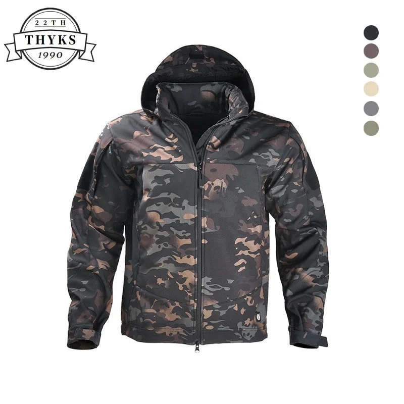 Military Softshell Urban Tactical Jacket Men Lightweight Waterproof Windbreaker Coat Outdoor Wear-resistant Hiking Jackets