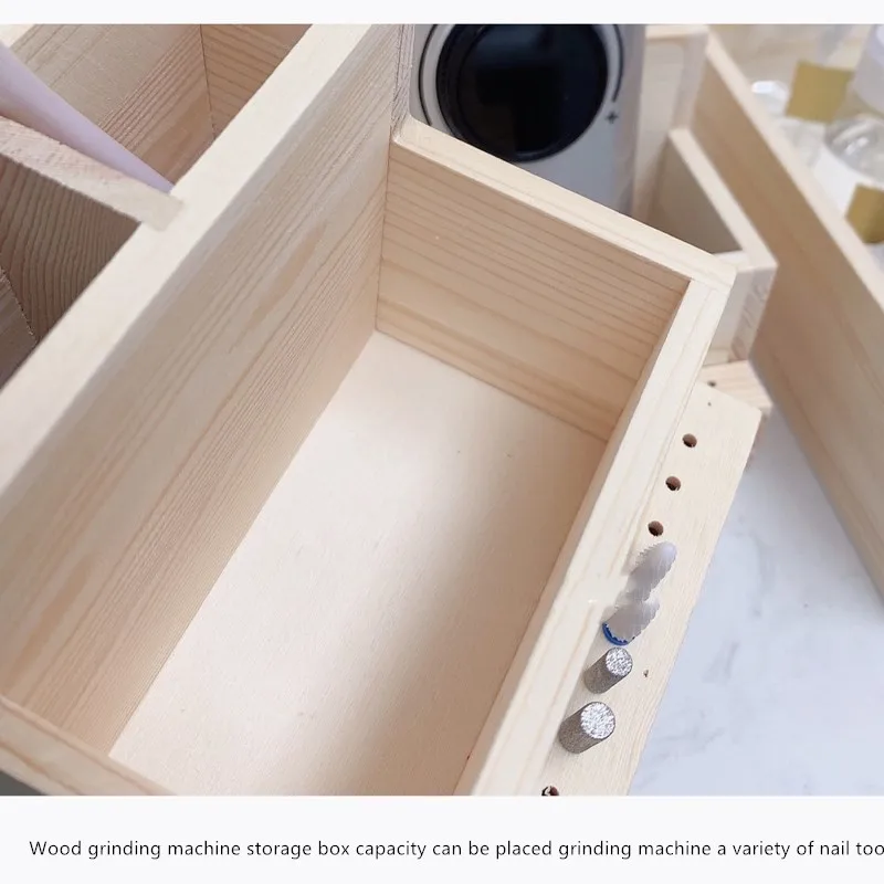 Машинка для маникюра с деревянным держателем 3 ряда