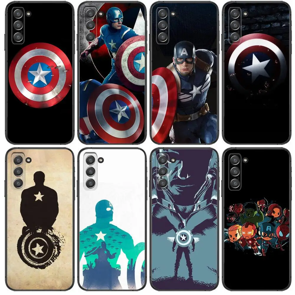 

Marvel Captain America Phone cover hull For SamSung Galaxy s6 s7 S8 S9 S10E S20 S21 S5 S30 Plus S20 fe 5G Lite Ultra Edge