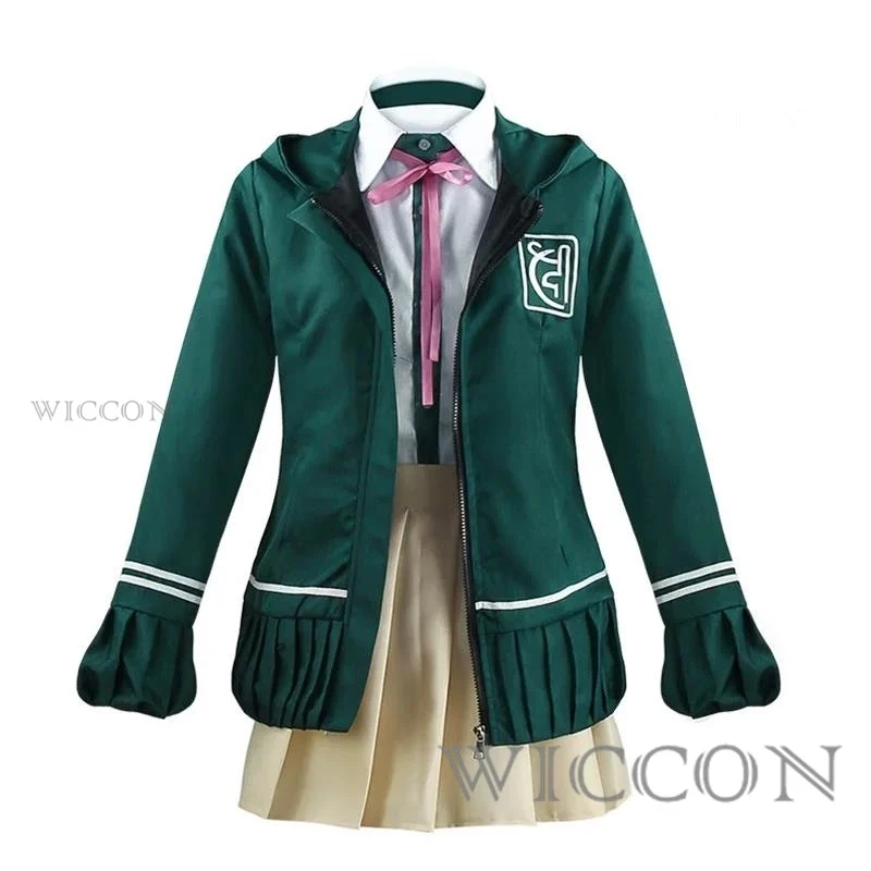 Фото ⭕️ ⭐️ ⭕️ Костюм для косплея Нанами Чиаки из аниме Danganronpa: школьная форма, куртка с длинными рукавами, короткая юбка ⭐️ ⭕️ ⭐️ №2