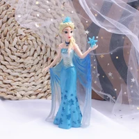 disney toys pvc crown large ice queen hand office master ornaments hand held snowflake cake baking dress
