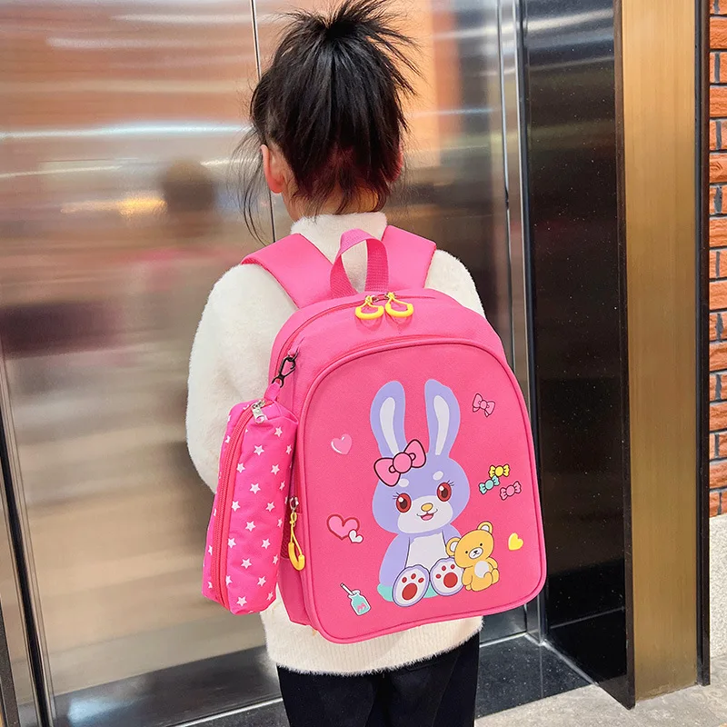 2022 Cartoon nylon School Bags For Gilrs boys Cute Kids Kindergarten SchoolBag Children preschool Backpacks kids baby Book Bag