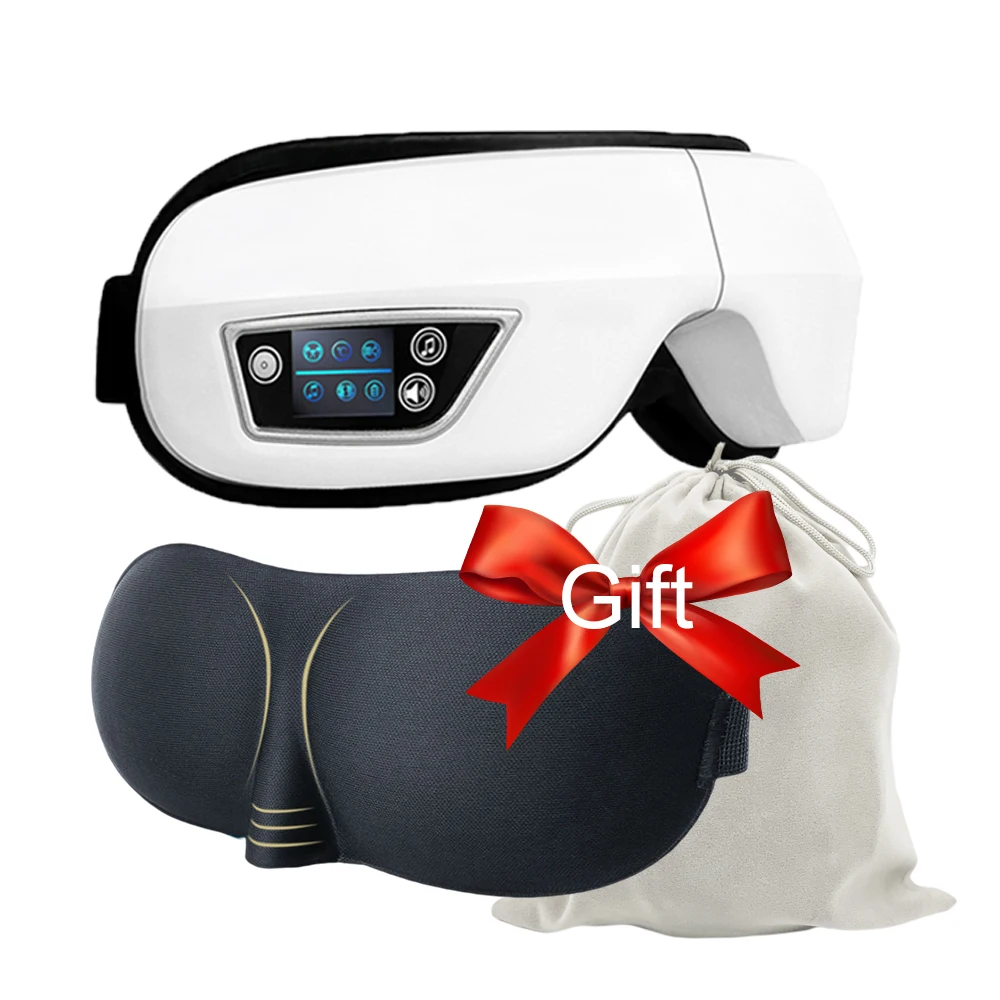 

6D Smart Airbag Vibration Eye Massager Eye Care Instrumen Heating Bluetooth Music Relieves Fatigue And Dark Circles Sleep Mask
