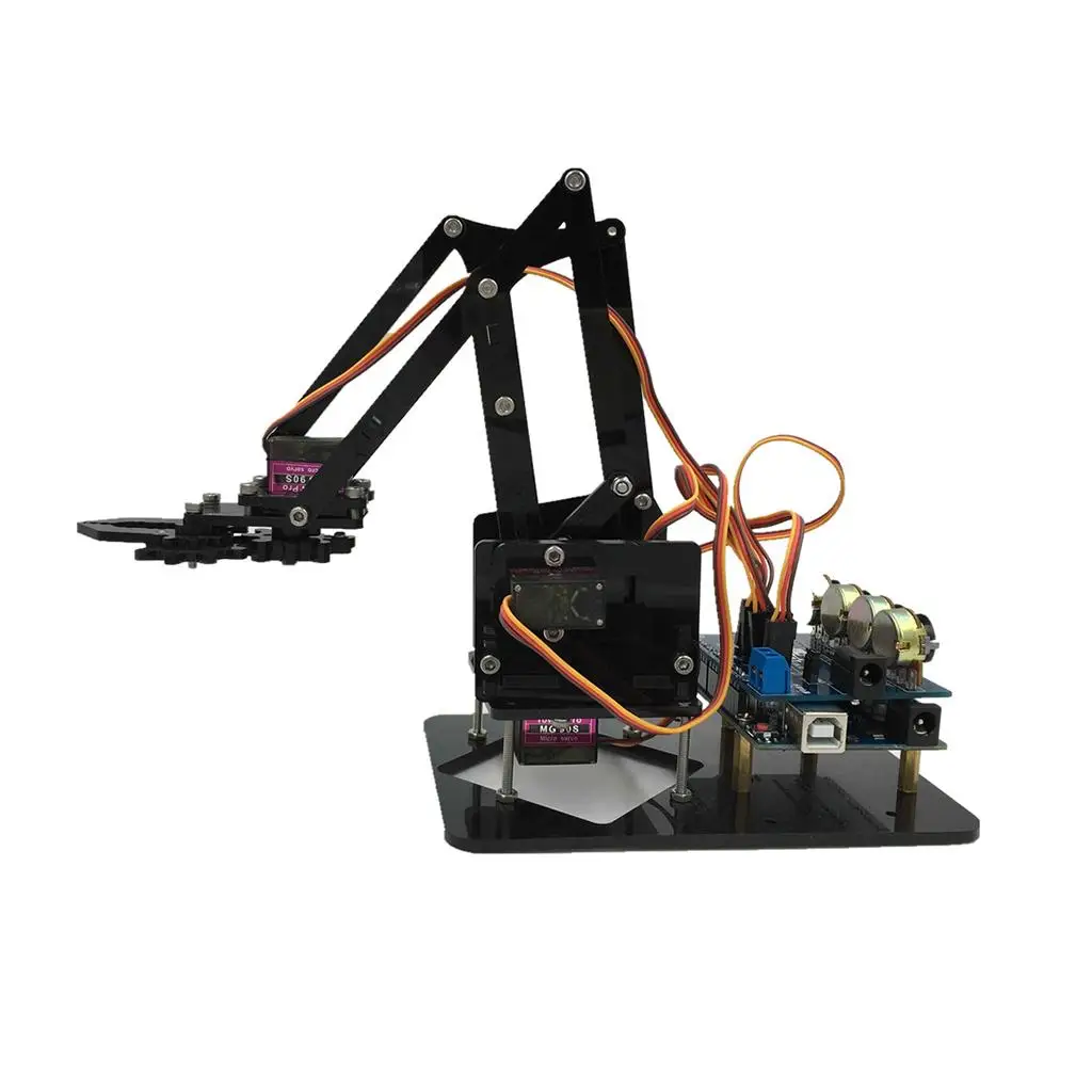 DIY 4-Dof Roatry Robot Arm 4 сервопривода и наборы схем для научных игрушек
