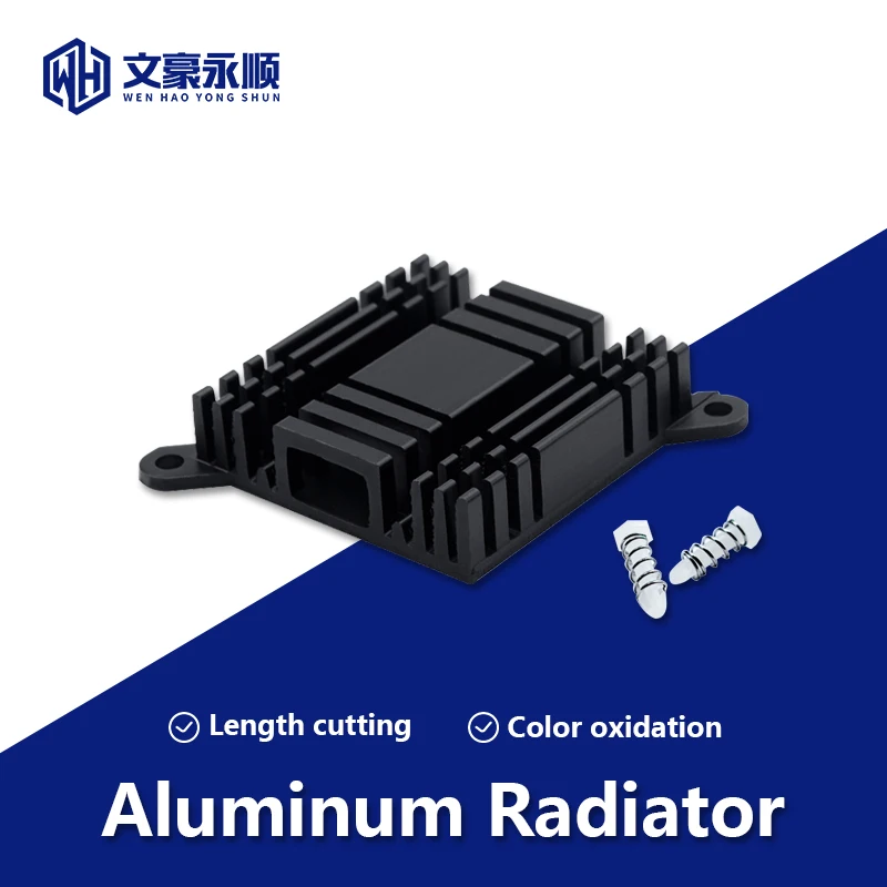 

Высококачественный радиатор для теплоотвода 38 × 38 × 10 мм, охлаждение со стандартными винтами, алюминиевый профиль, электронный чипсет IC, рас...