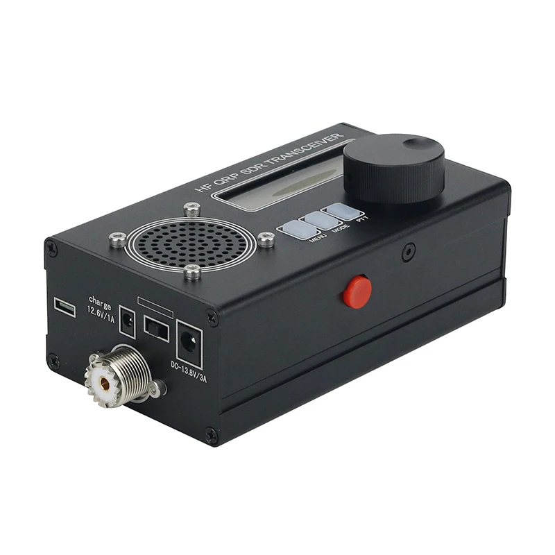 Tanie USDR/USDX HF QRP SDR Transceiver Sztab I Prętów Ze Stali Nierdzewnej/CW Transceiver 8-zespół 5W Ham Radio Czarna Powłoka Z Ręczny Mikrofon