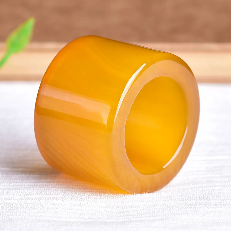 

Natural yellow jade agate rings jewelry gemstone band ring jade stones for men jewellery rings luxury jewellery mens ring