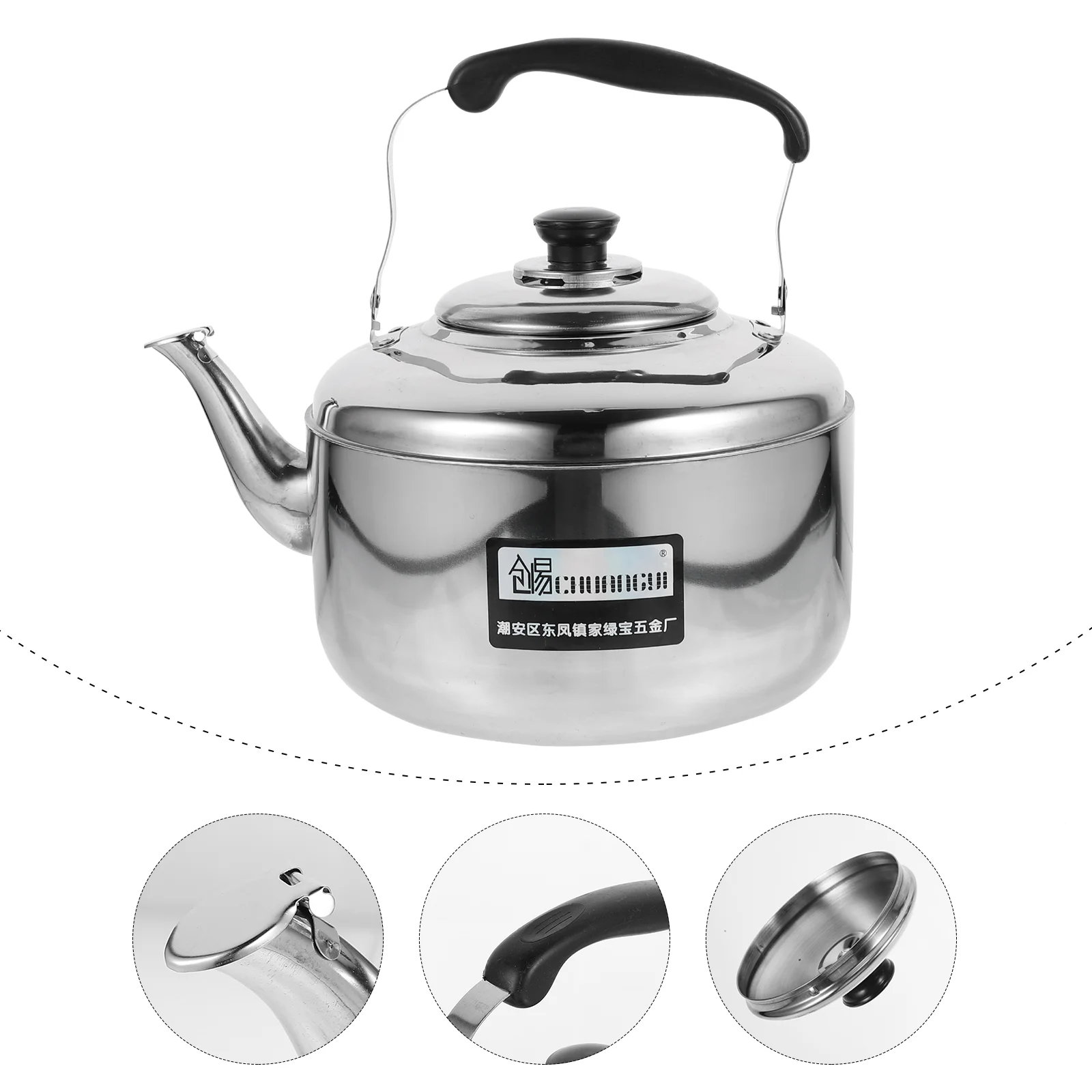 

Kettle Tea Whistling Teapot Water Stovetop Steel Pot Stove Stainlesscoffeeboiling Gas Sounding Electric Hot Kettles Heating