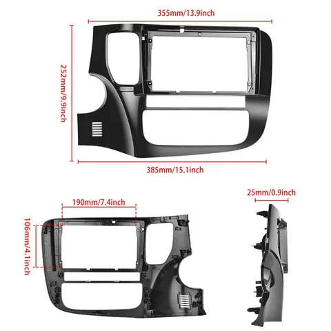 Android 14 для Mitsubishi Outlander 3 GF0W GG0W 2012-2018 автомобильный радиоприемник мультимедийная навигация беспроводной CarPlay сенсорный экран стерео