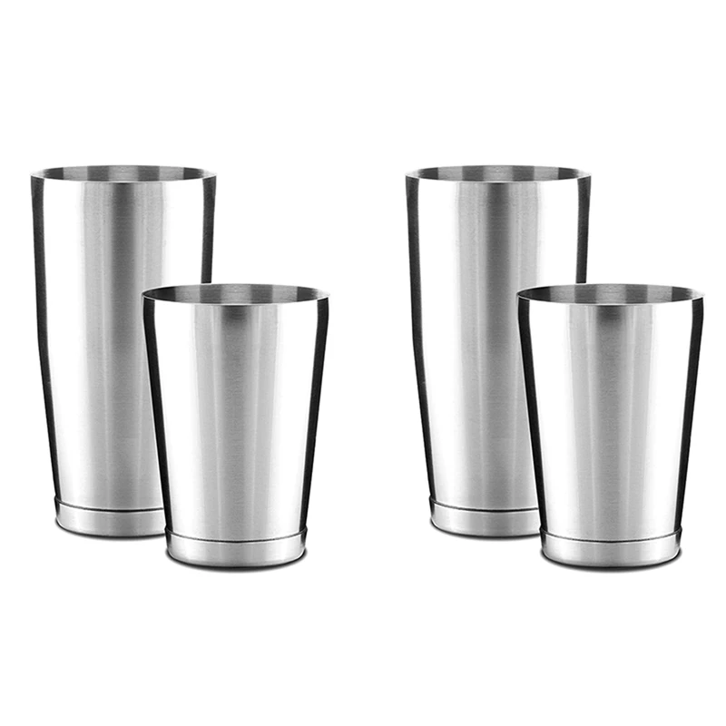 

2X Premium Cocktail Shaker Set-Piece Pro Boston Shaker Set. Unweighted Martini Drink Shaker Made From