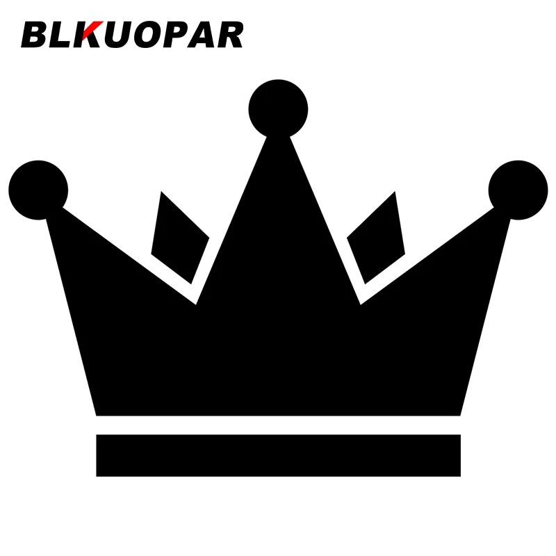

Автомобильные наклейки BLKUOPAR для королевской короны, силуэты, водонепроницаемые наклейки на шлем, скейтборд, украшение