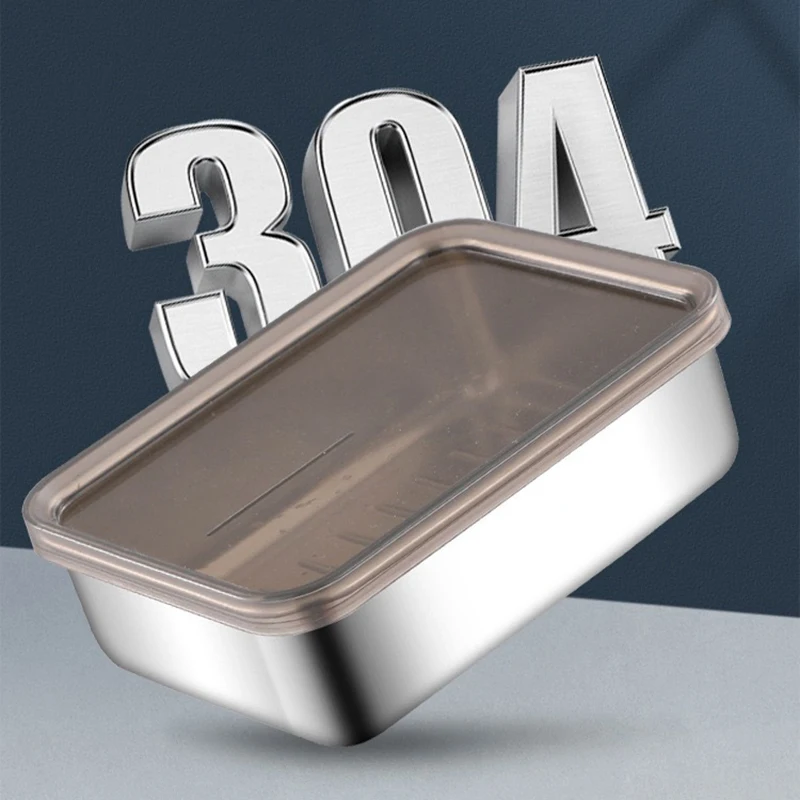 Контейнер для хранения мяса в холодильнике из нержавеющей стали контейнер