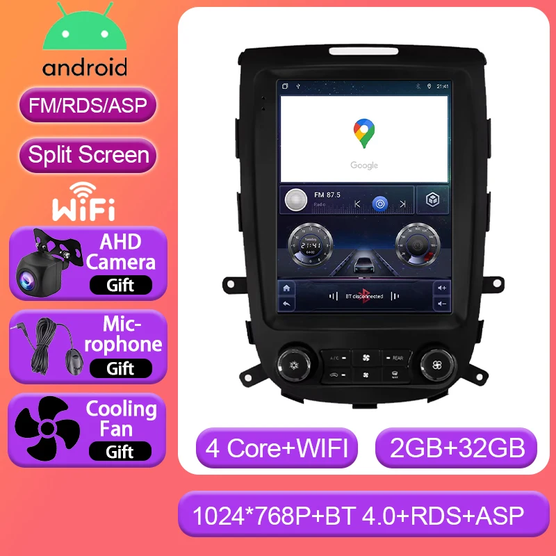 

Автомагнитола 2DIN для Hyundai Santa Fe 2 2006-2007 с GPS и видеоплеером