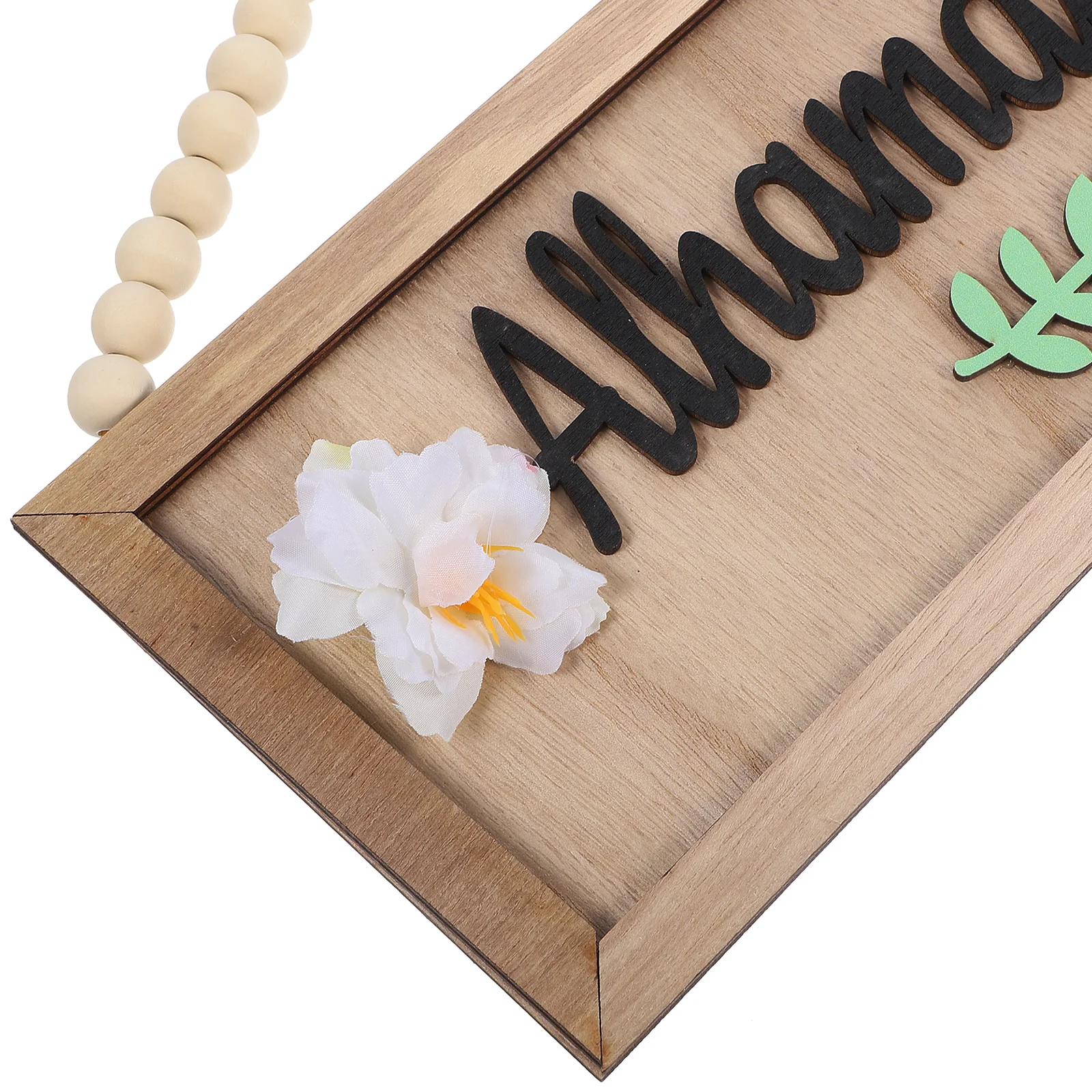 Настенные деревянные бусины декор с номером двери Alhamdulillah украшения для дома