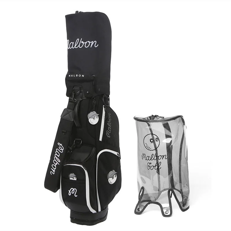MALBON GOLF Fashion Golf Caddy Bag Men's and Women's New Nylon Standard Bracket Bag Outdoor Golf Club Bag Ball Bucket