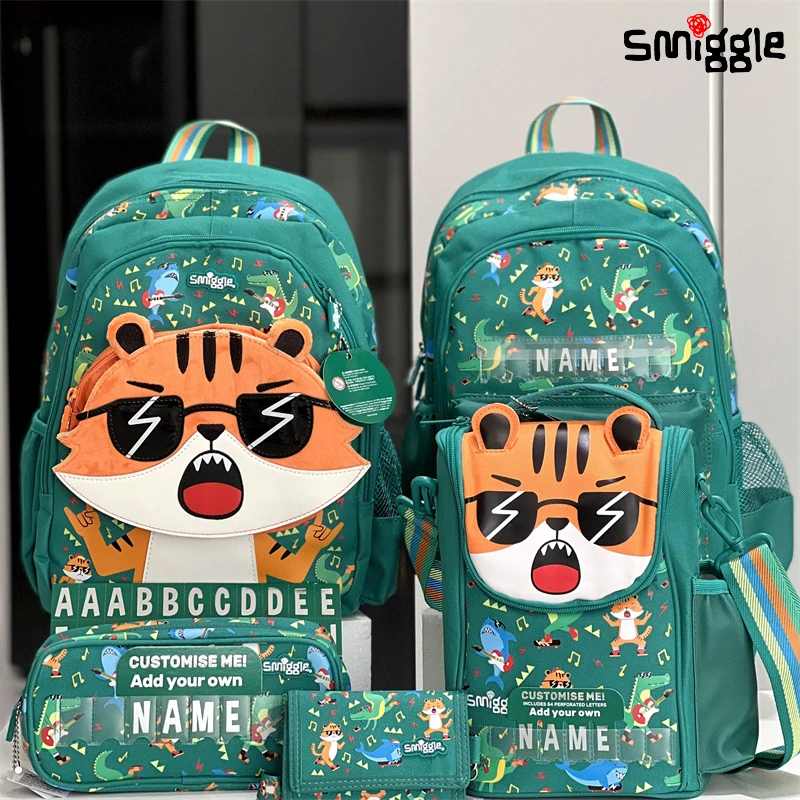 Подлинный австралийский рюкзак Smiggle детские зеленые очки сумка для еды через