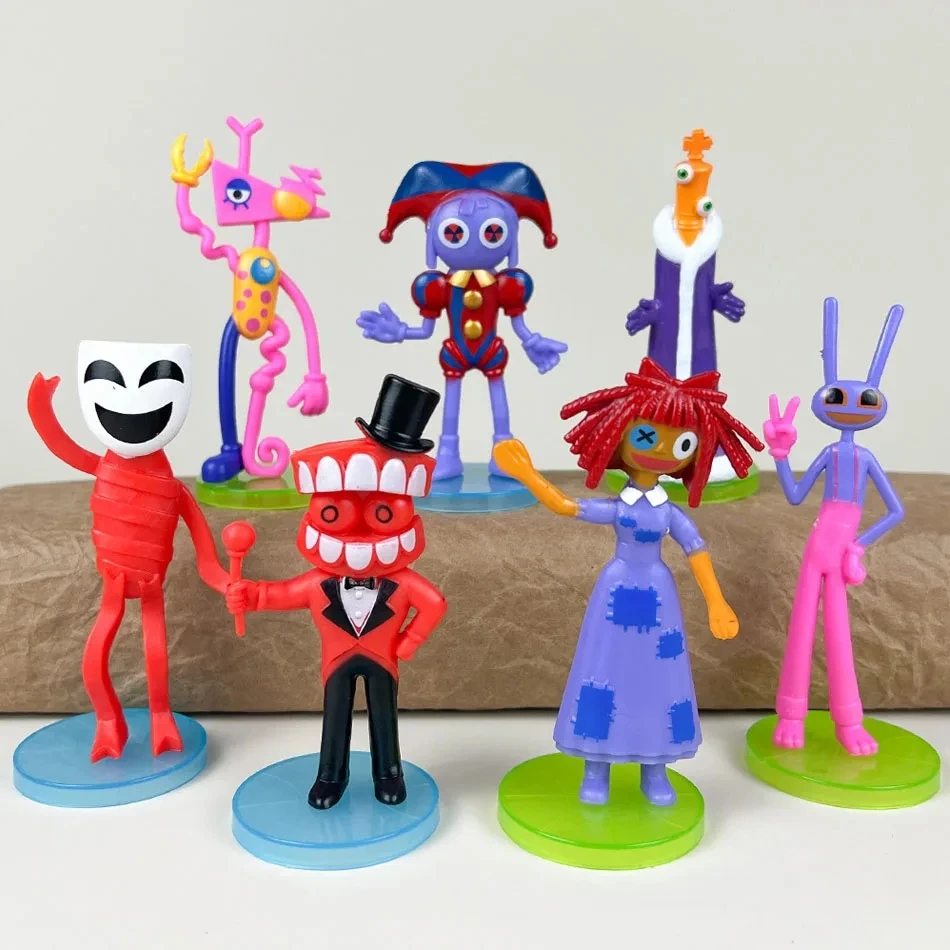 Набор Цифровых Цирковых Фигурок Pomni Jax Kagatha Kinger Caine Kaufmo